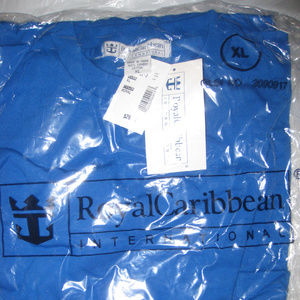 NEW Cruise Ship T-shirt XL, L - Men or Women 12- 14- 16, blue. FIRM,BUY NOW ONLY